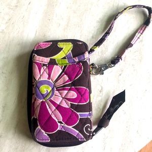 Purple Punch Vera Bradley Wallet with Wrist Strap